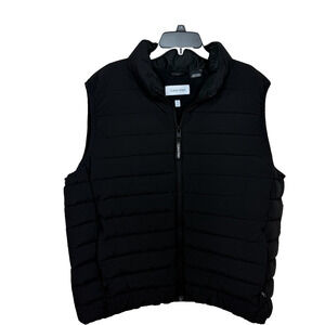 Calvin Klein Men's Infinite Stretch Puffer Vest‎ Sz XXL Zip Black MRSP $150 New